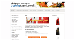 Desktop Screenshot of customapron.co.uk